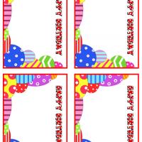 Colorful Happy Birthday Gift Cards
