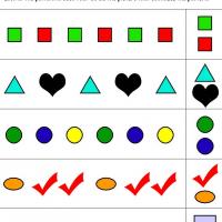 Colors &amp; Shapes Pattern Review
