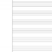 8.5"x11" Cornell Music Paper