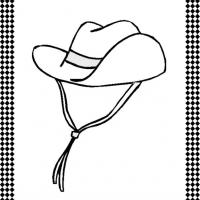 Cowboy Hat Flash Card