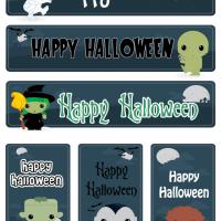 Cute Halloween Monsters Bookmarks Set