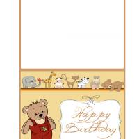 Cute Teddy Bear Birthday Card