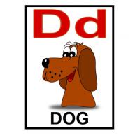 D is for Dog Flash Card