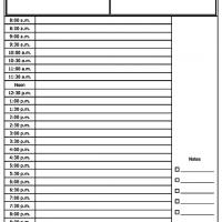 Daily Appointment Sheet