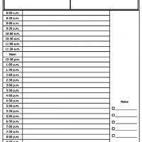 daily appointment sheet