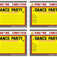 Dance Hazard Party Invitation