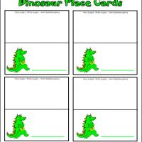Dino Party Place Cards