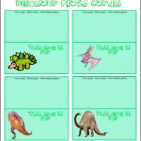 Dino Place Cards