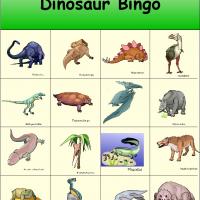 dinosaur bingo free printable