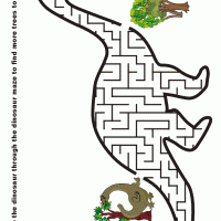 dinosaur maze