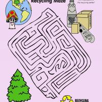 Earth Day Recycling Maze