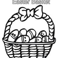 Easter Basket Coloring Sheet