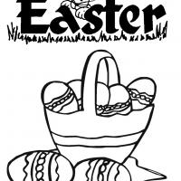 Easter Basket with Eggs