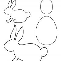 Easter Bunny And Egg Template