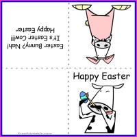 Easter Cow Mini Card