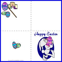 Easter Egg Painting Mini Card