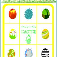 Easter Eggs Bingo Card Number 3