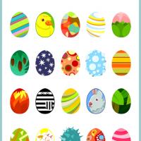 Easter Eggs Bingo Tiles