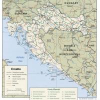 Europe- Croatia Political Map