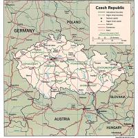 Europe- Czech Republic Political Map