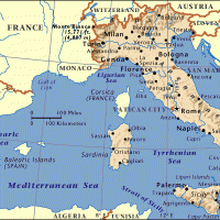 Europe- Italy General Reference Map