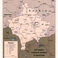 Europe- Kososvo Political Map