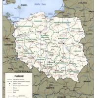 Europe- Poland Political Map