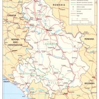 Europe- Serbia Political Map