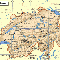 Europe- Switzerland General Reference Map