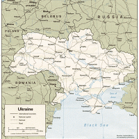 Europe- Ukraine Political Map