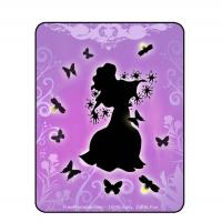 Fairy with Pink and Purple  Background Iron-on Transfer