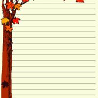 Free Printable Fall Writing Paper Stationery