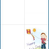 Father and Son with Kite Father's Day Card