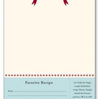 Favorite Recipe Blank Card Invitation
