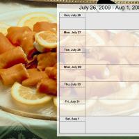 Food Themed Weekly Planner July 26 to Aug 1 2009