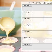 Food Themed Weekly Planner May 17-23 2009