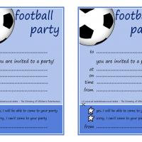 Football Party Invitation