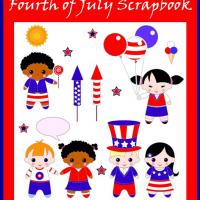 Fourth of July Kids Scrapbook