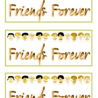 girls friends forever bookmarks