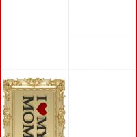 Gold Frame Mother's Day Card