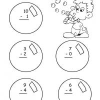 Grade 1 Math- Blowing Bubbles Themed Subtraction