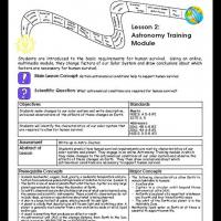 Grades 5-8 Astronomy - Training Module