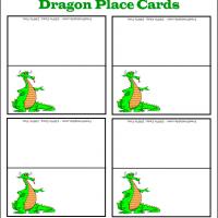 Green Dragon Place Card