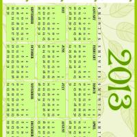 Green Vines 2013 Calendar