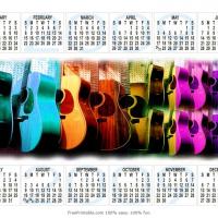 Groovy Guitars Calendar