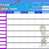Guitar Chore Chart