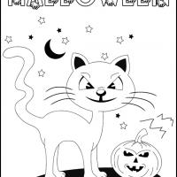Halloween Cat and Pumpkin