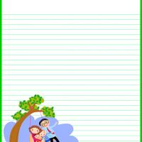 Happy Family on a Swing Stationery