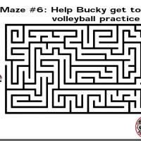 Help Bucky Get To Volleyball Practice