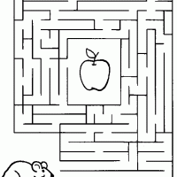 Help The Hungry Mouse Find The Apple